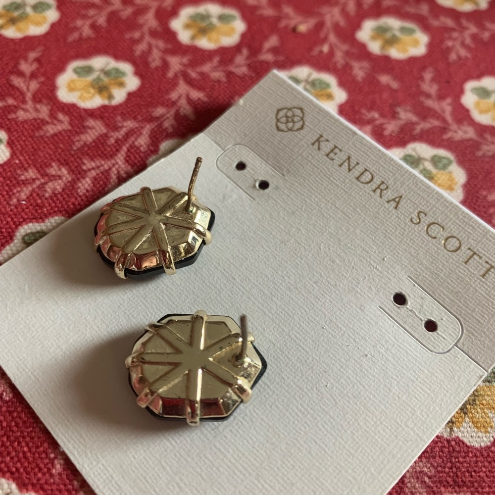 Kendra Scott Black Morgan Earrings. Rare. Good condition.